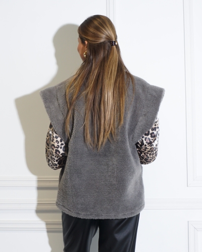 GILET TRINA GRIJS