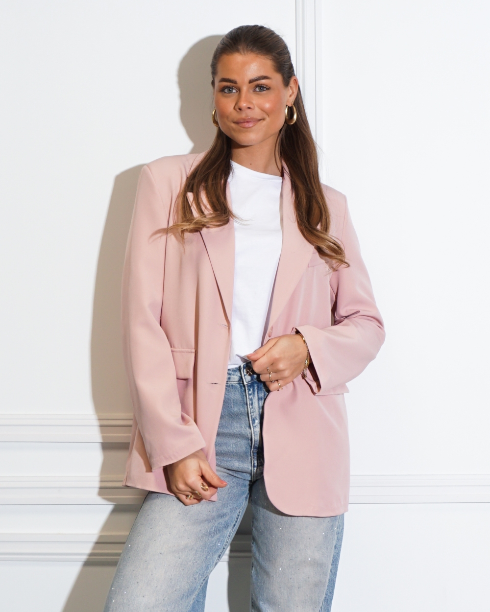 SPLIT BLAZER ROZE