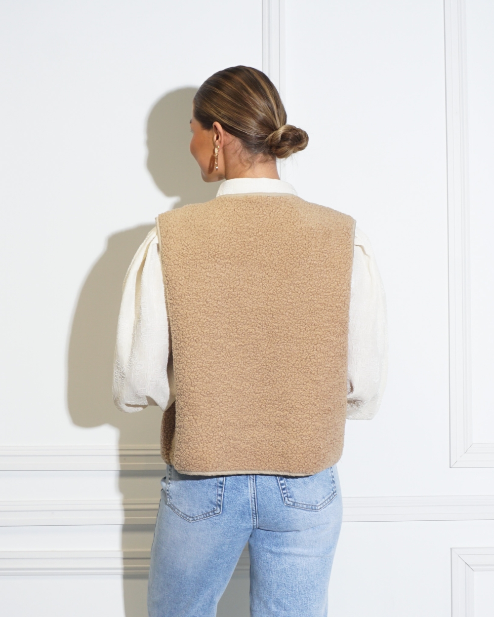 TEDDY GILET LISA BEIGE