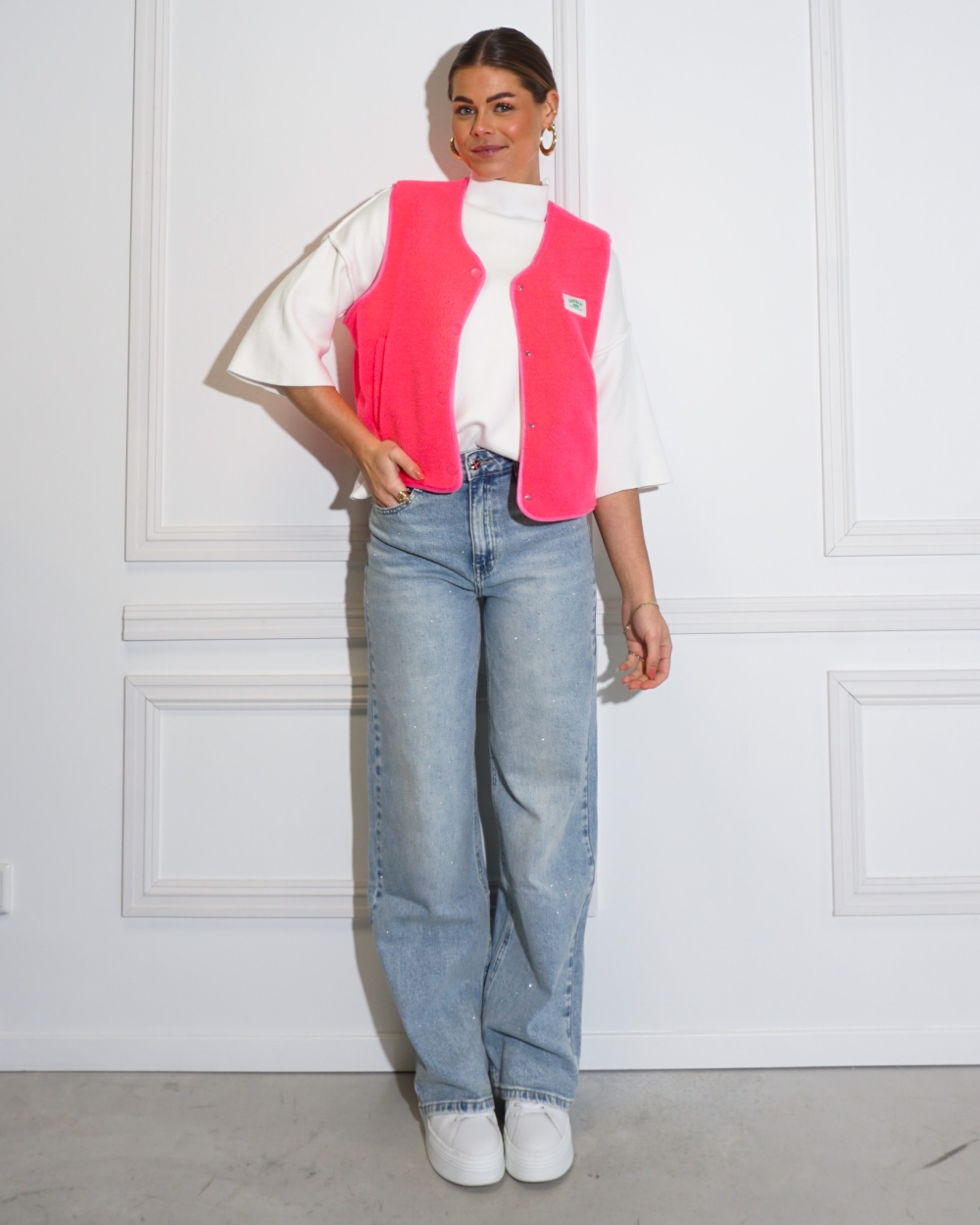 GILET ILJA NEON ROZE