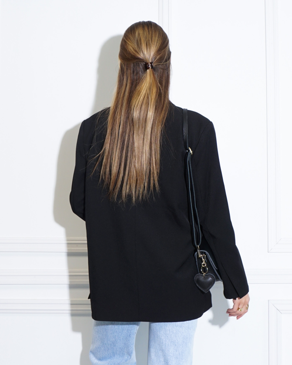OVERSIZED BLAZER MINA ZWART