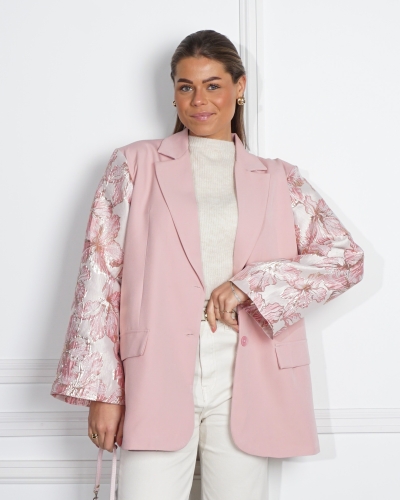 Gossip BLAZER JACQUARD MOUW ROZE BEIGE