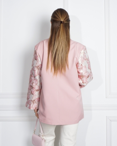 BLAZER JACQUARD MOUW ROZE BEIGE