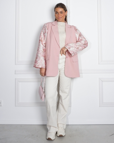 BLAZER JACQUARD MOUW ROZE BEIGE