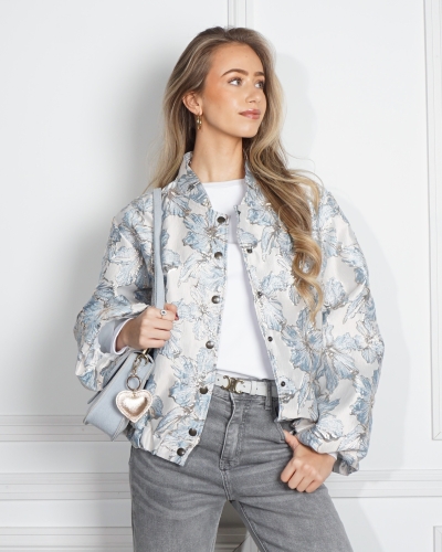 Gossip JACQUARD BOMBERJAS LICHTBLAUW