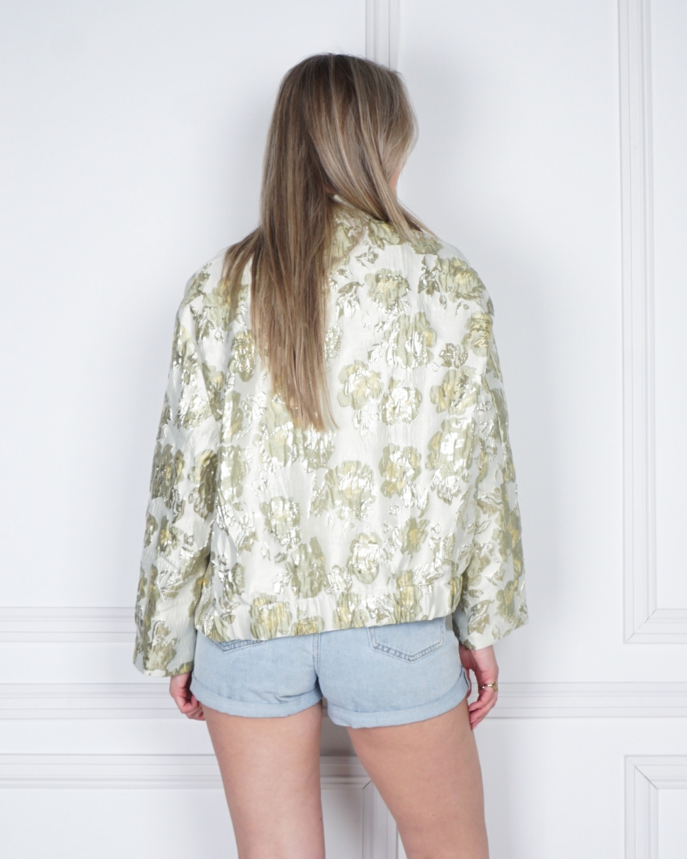 JACQUARD BOMBER LIO GROEN
