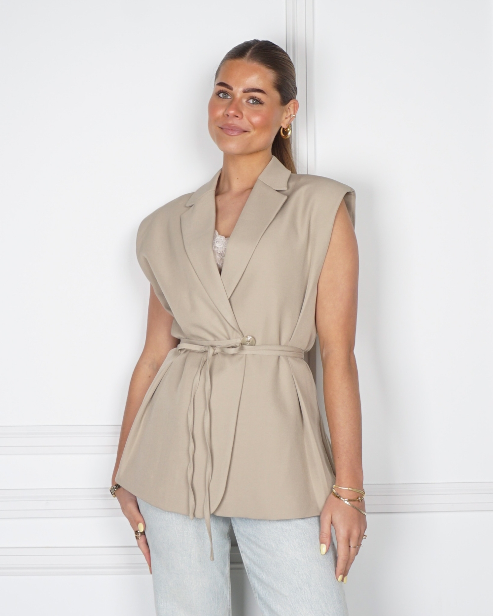 GILET AMY BEIGE