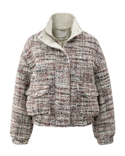 BOUCLE JASJE MAUVE GRIJS