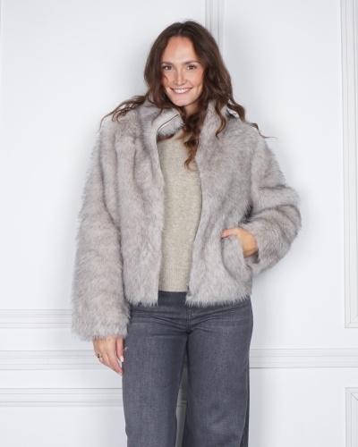 JAS FAUX FUR GRIJS