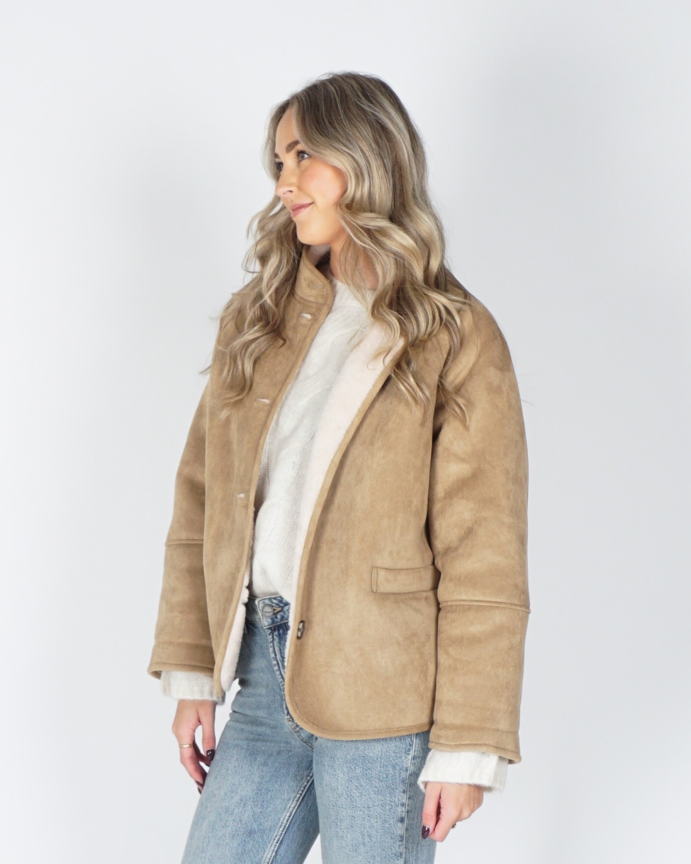OVERSIZED LAMMY JAS CAMEL