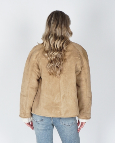 OVERSIZED LAMMY JAS CAMEL