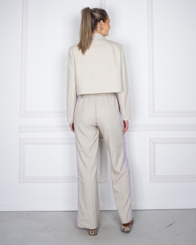 CROPPED BLAZER NIV TAUPE