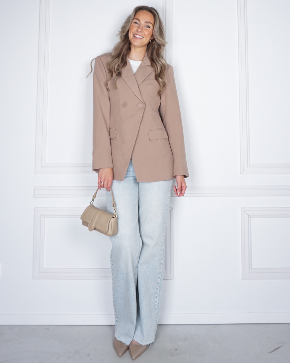 FITTED BLAZER SILVY CAMEL
