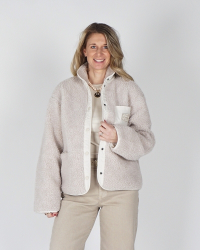 YAYA Teddy jack met nylon borstzak 02-001067-601