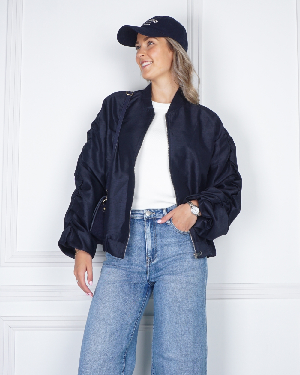 BOMBER JACK BO DONKERBLAUW 