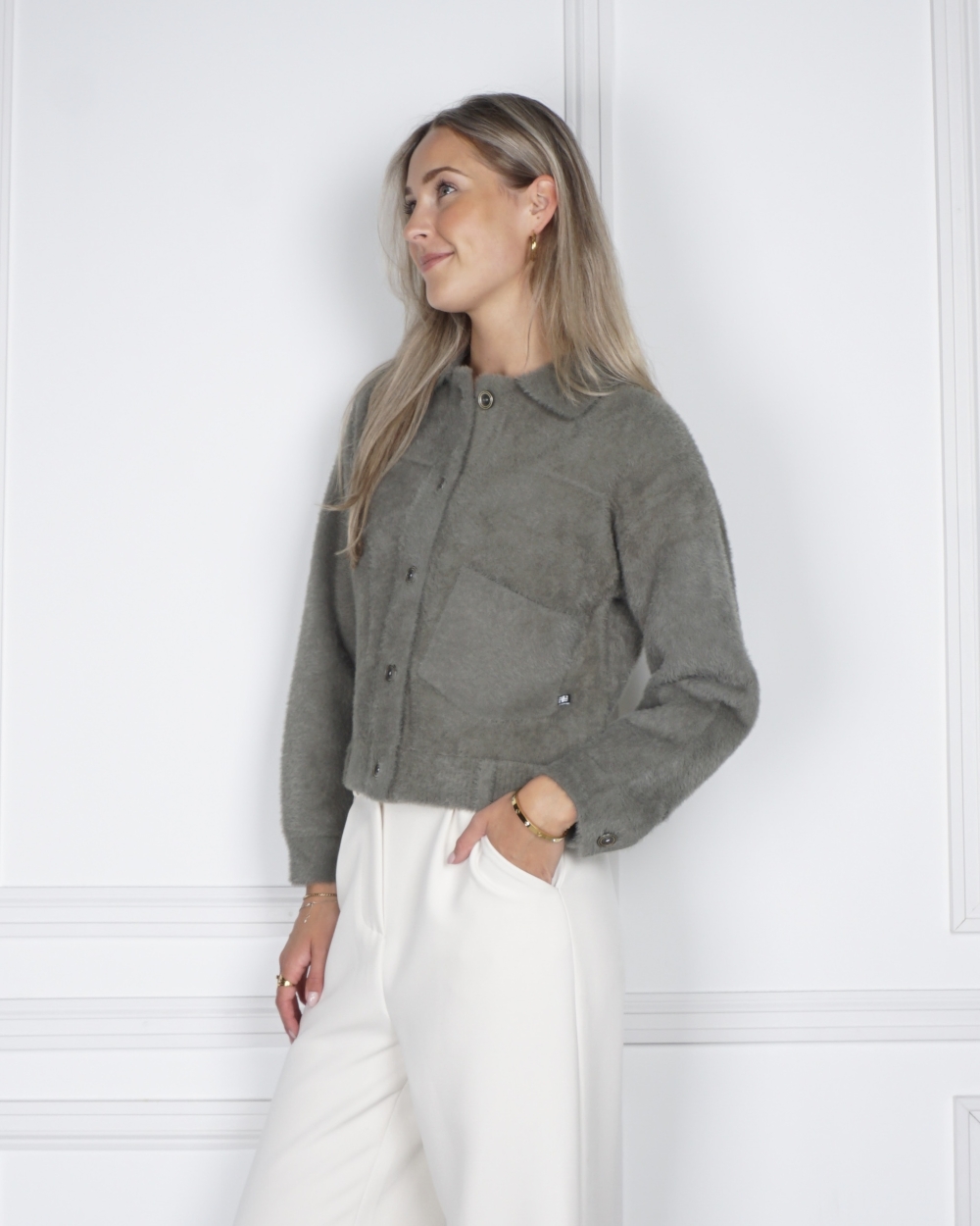 JACKET BUBBLY GROEN