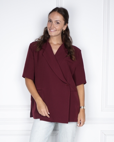 Gossip BLAZER KORTE MOUW STEEF BORDEAUX