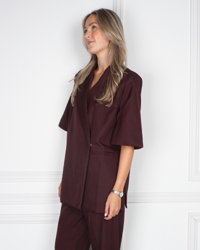 Gossip BLAZER KORTE MOUW BORDEAUX