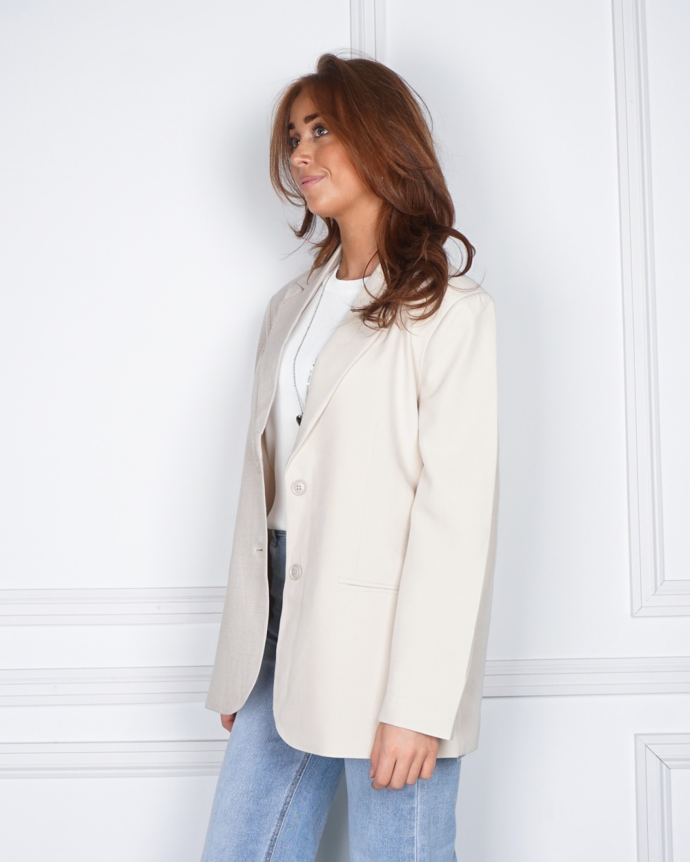 BODI BLAZER BEIGE ECRU