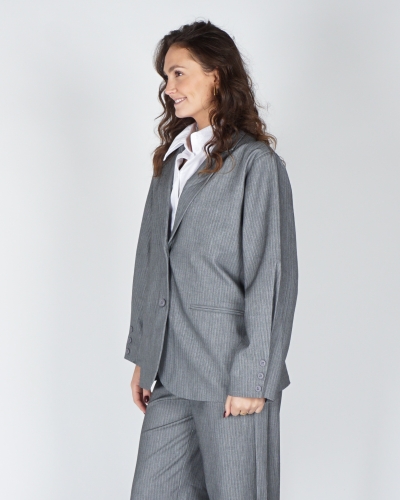Refined Department OVERSIZED BLAZER MIKKY GRIJS