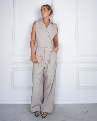GILET KIYI BEIGE