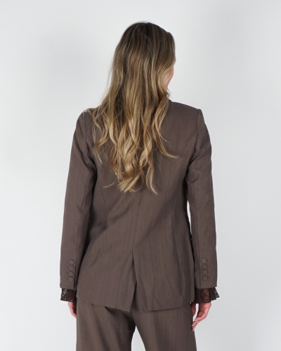 CLASSIC CARMEN BLAZER DONKERBRUIN