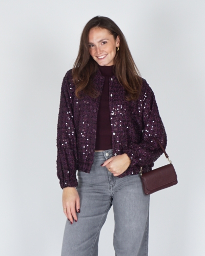 My Jewellery PAARS BOMBER JACKET MET PAILLETTEN