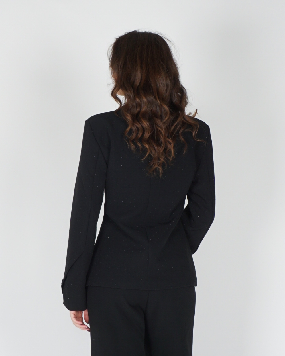 FITTED BLAZER STRASS ZWART
