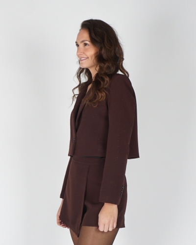 Gossip CROPPED BLAZER STRASS BRUIN