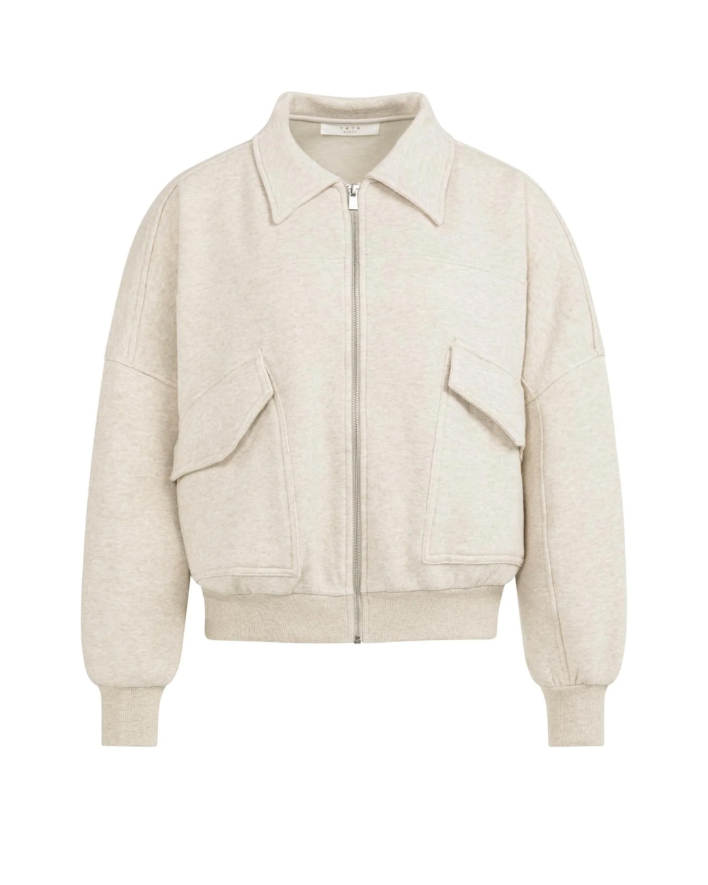 SWEATVEST MET ZAKKEN BEIGE 