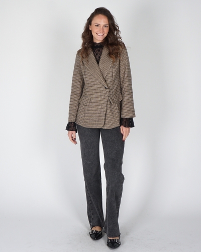 LUXE GERUITE BLAZER CAMEL