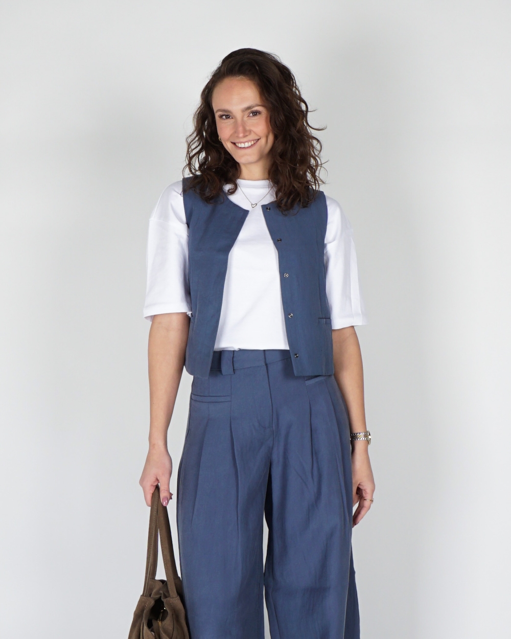 GILET FRODE BLAUW