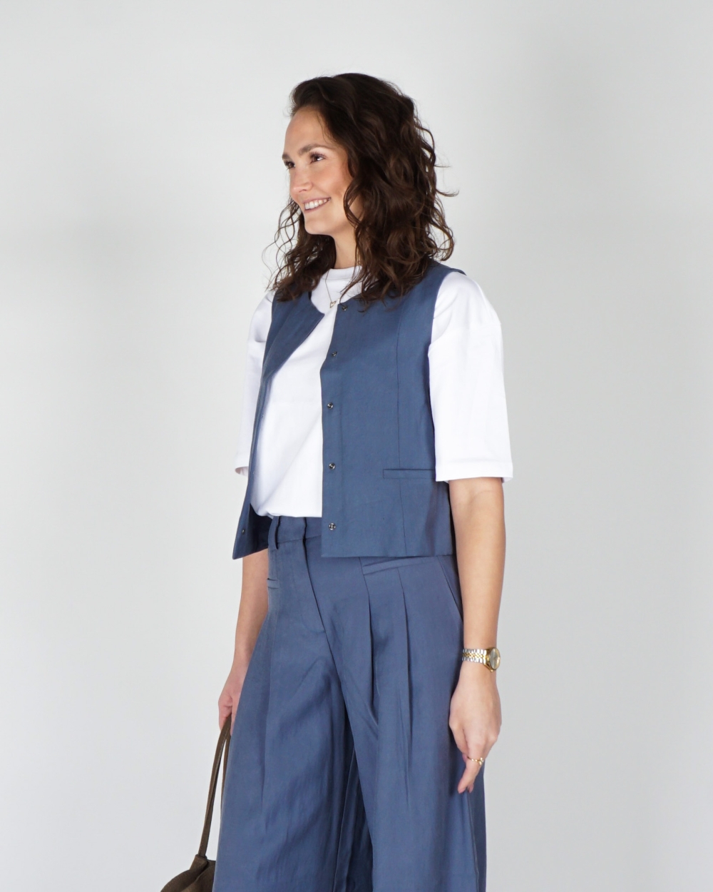 GILET FRODE BLAUW