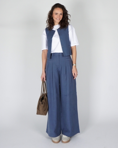 GILET FRODE BLAUW
