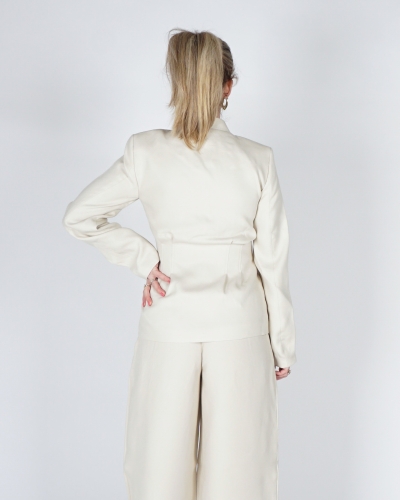 GETAILLEERDE BLAZER ESTERIANE ECRU 