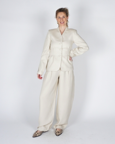 GETAILLEERDE BLAZER ESTERIANE ECRU 