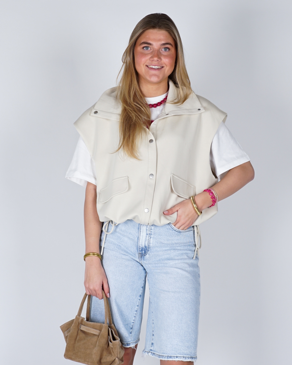 SCUBA GILET BEIGE