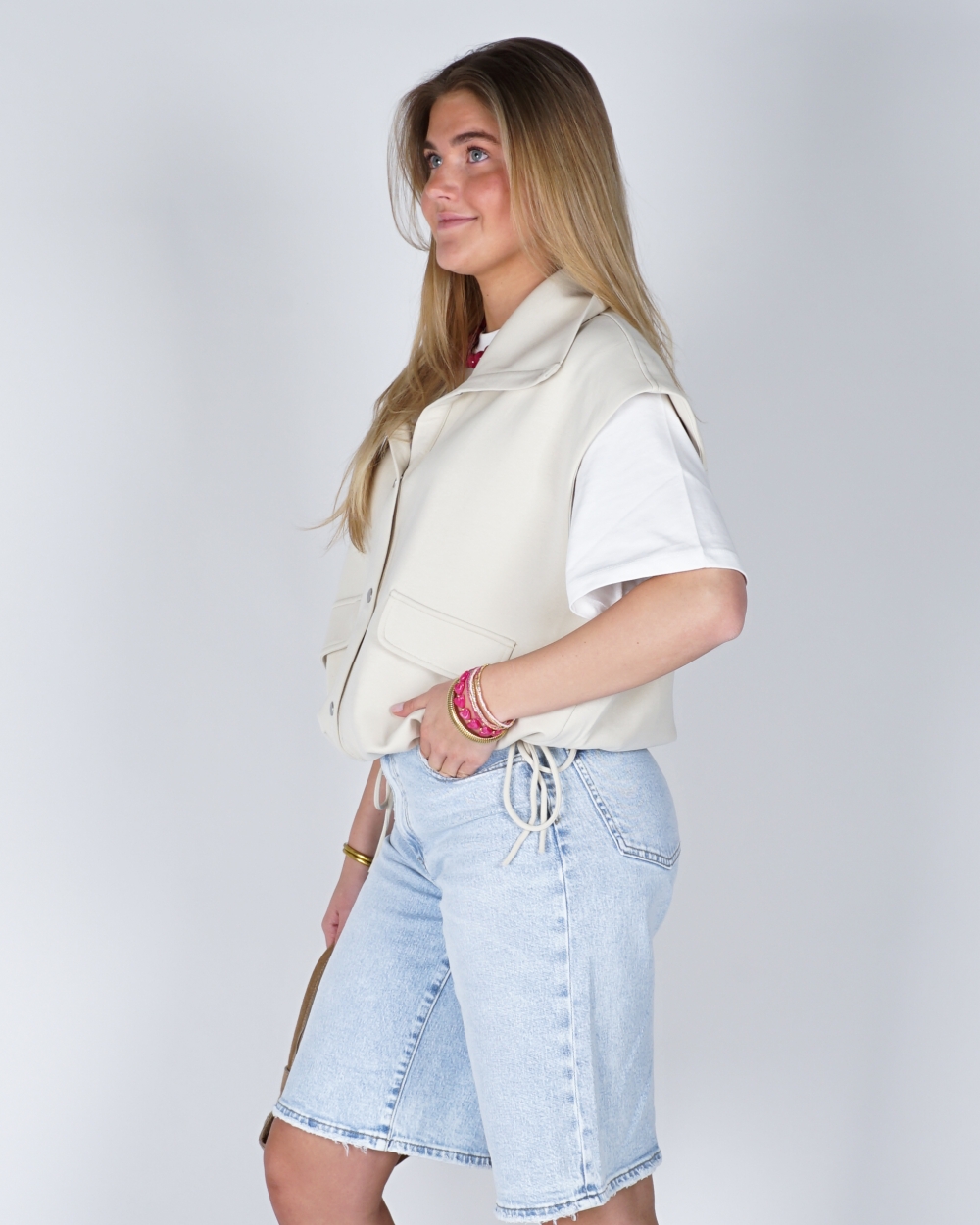 SCUBA GILET BEIGE