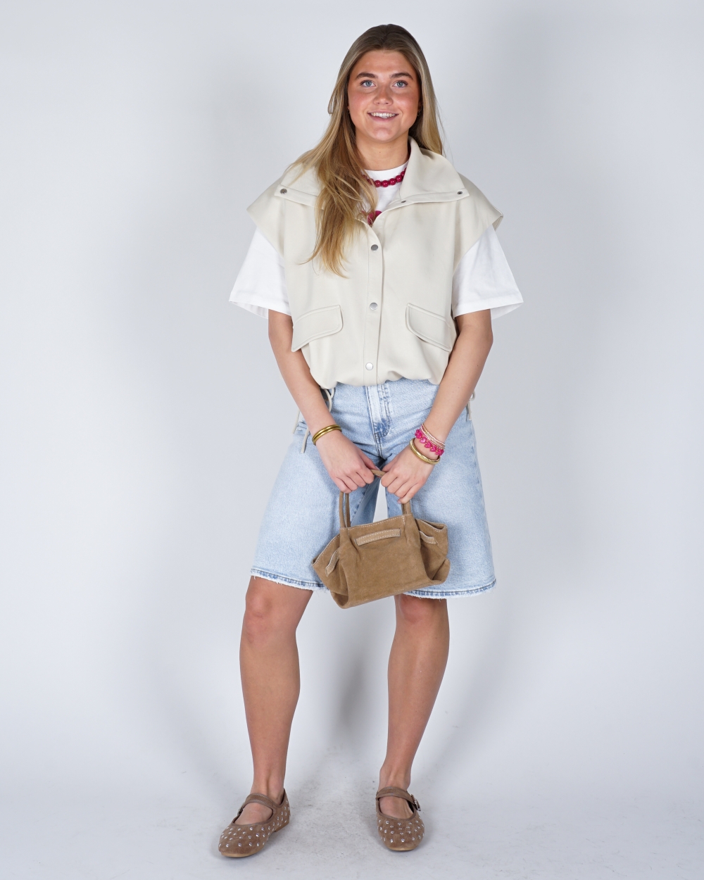 SCUBA GILET BEIGE
