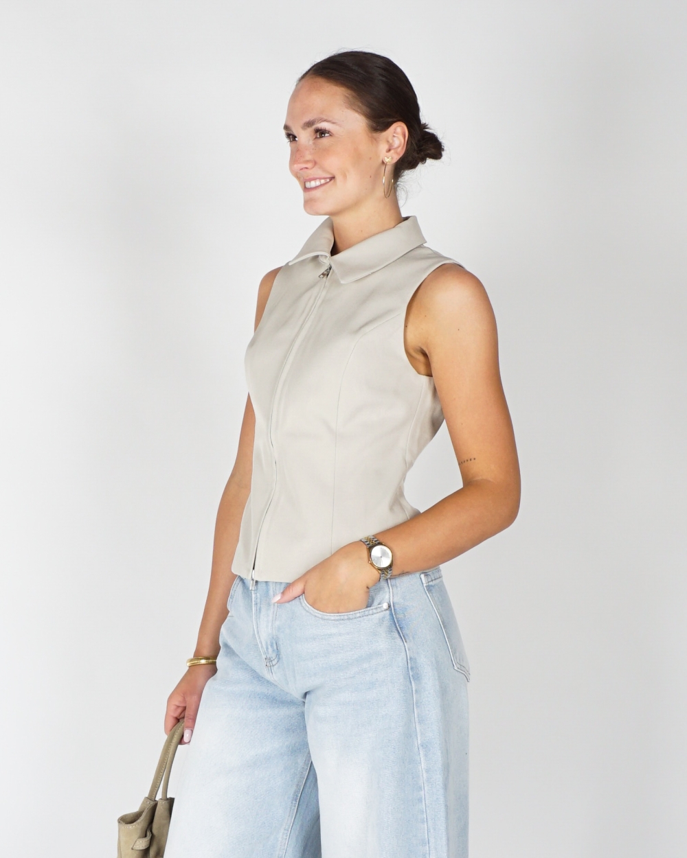 GILET ANNABELLA CREME