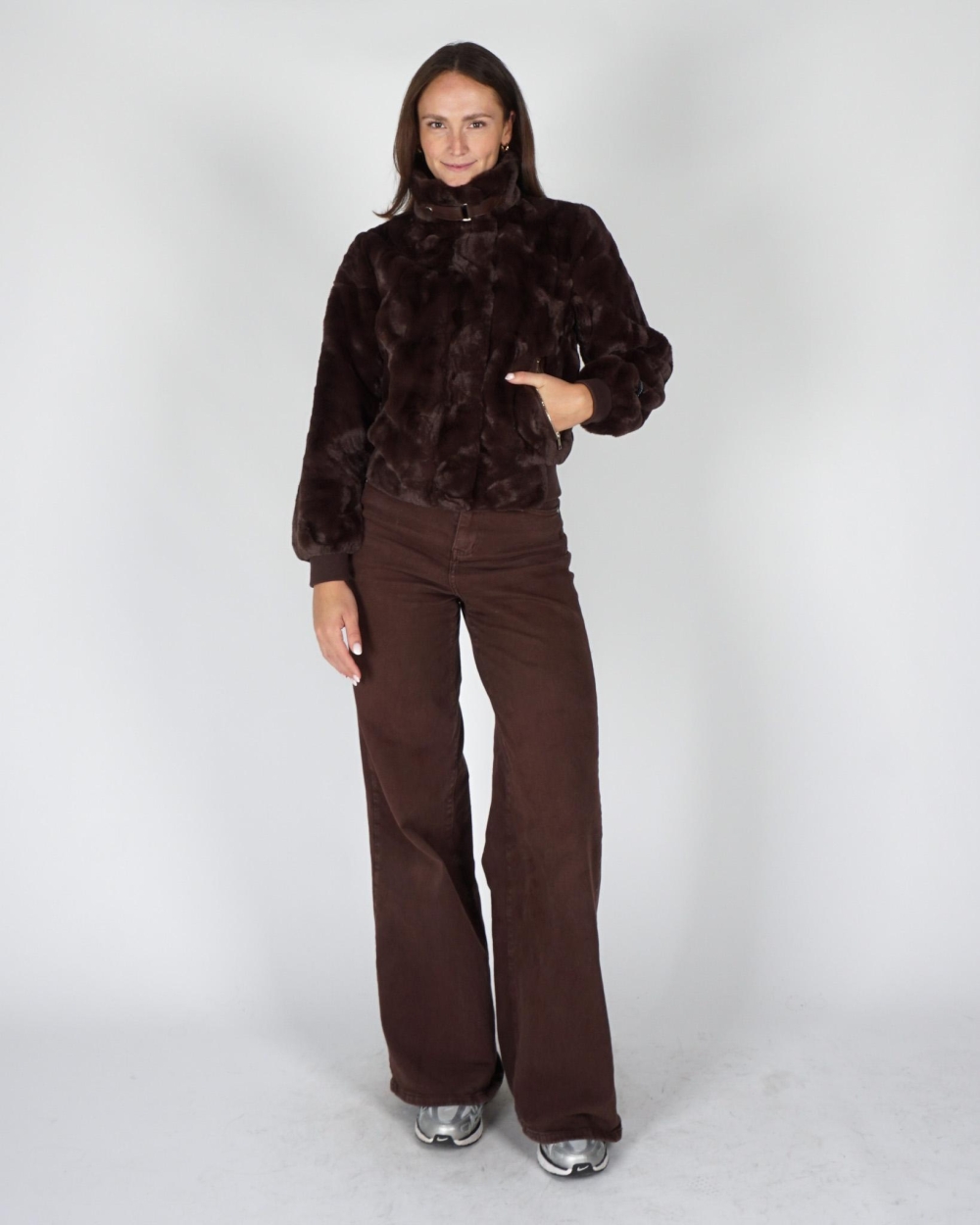 Rino & Pelle JACKET AMBRA Donkerbruin