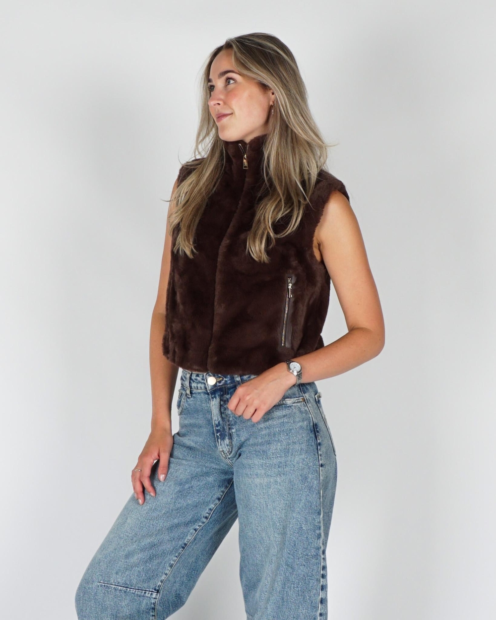 Rino & Pelle WAISTCOAT NIKKI Bruin