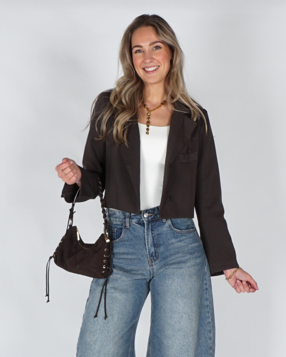 Gossip KORTE BLAZER Bruin