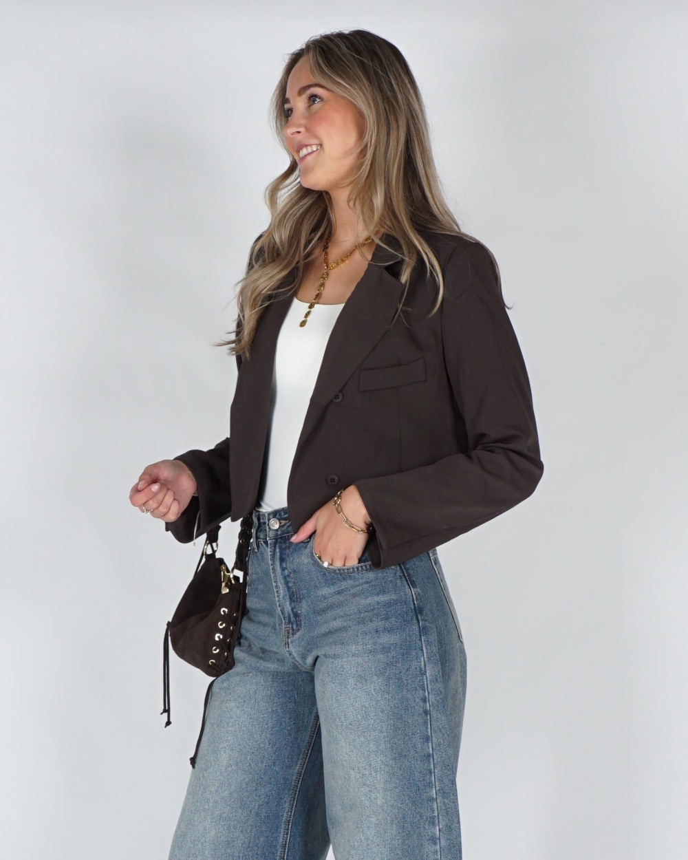 Gossip KORTE BLAZER Bruin