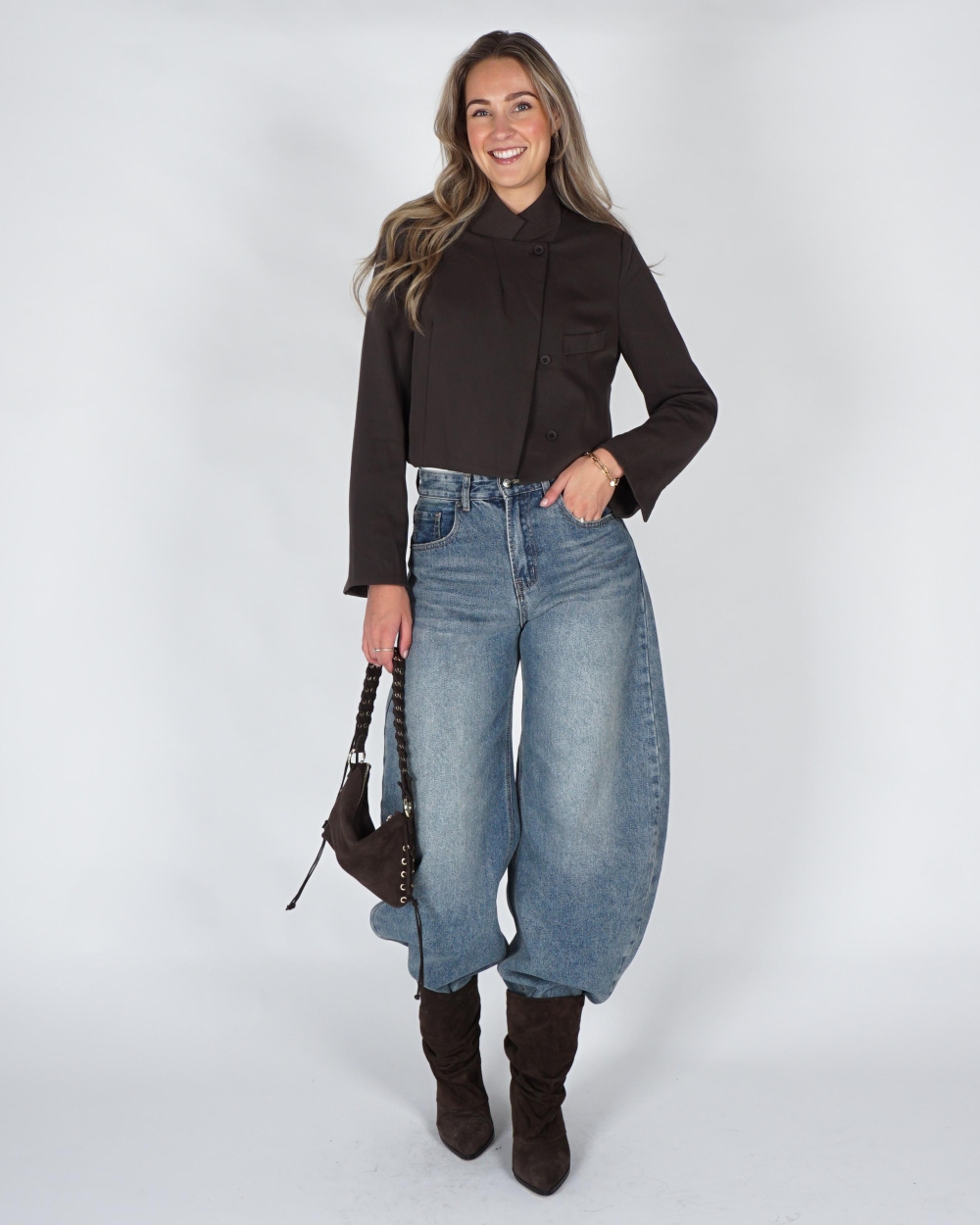 Gossip KORTE BLAZER Bruin