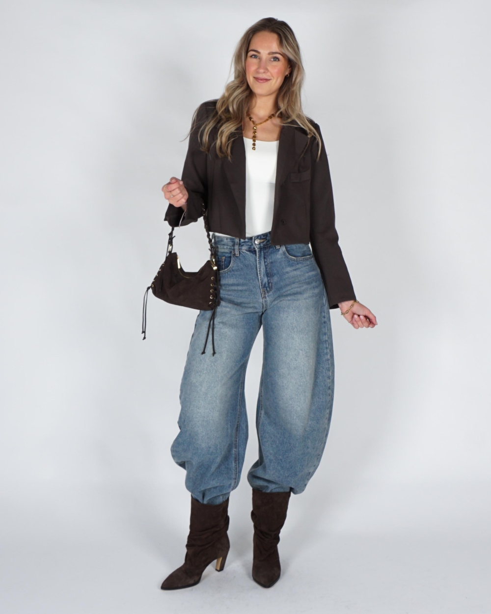 Gossip KORTE BLAZER Bruin
