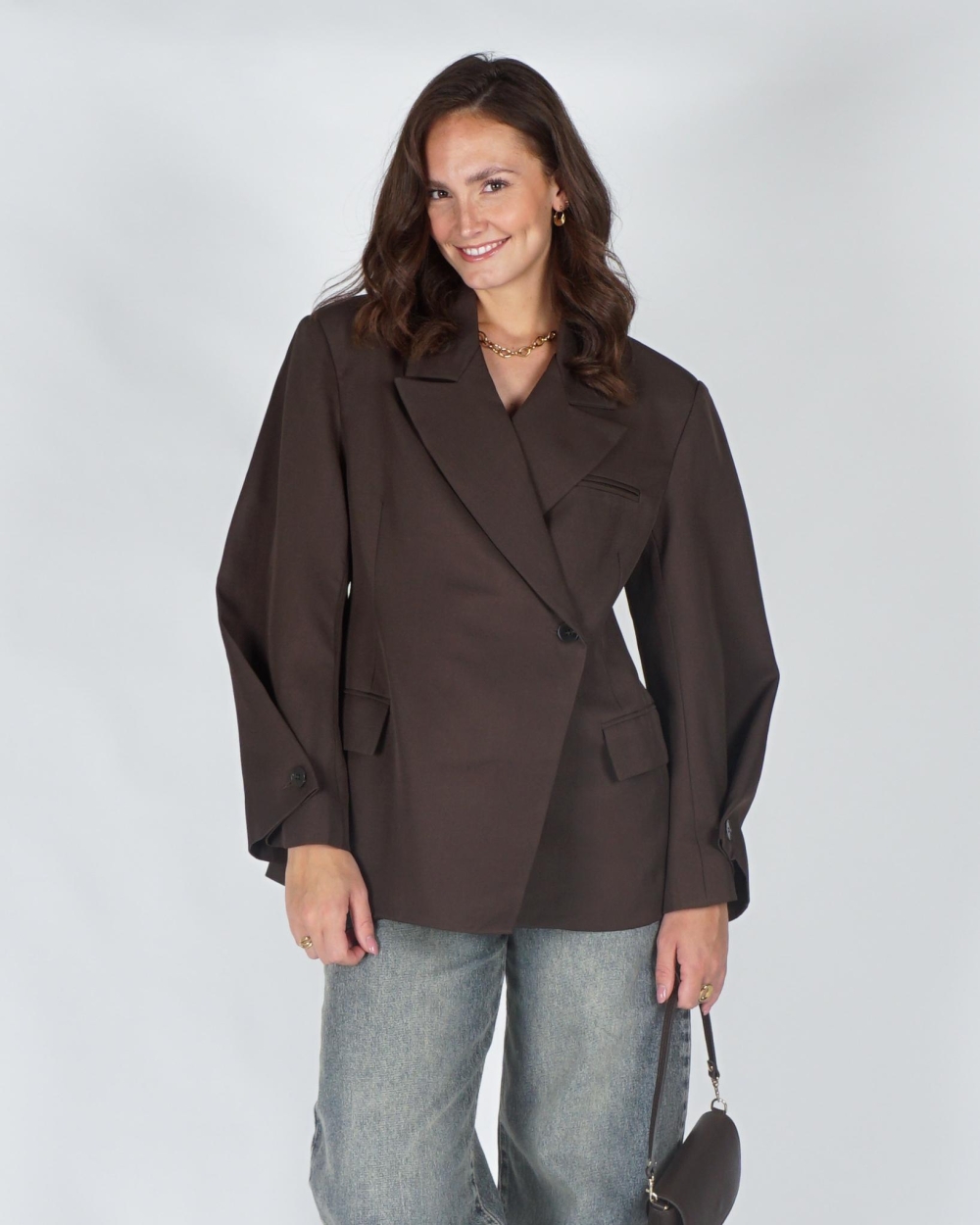 Gossip OVERSIZED BLAZER KNOOPDETAILS Bruin