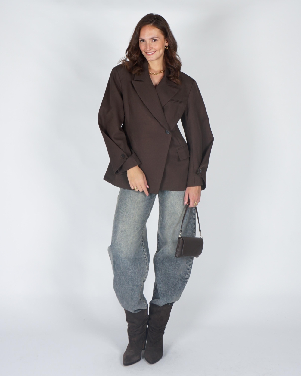 Gossip OVERSIZED BLAZER KNOOPDETAILS Bruin