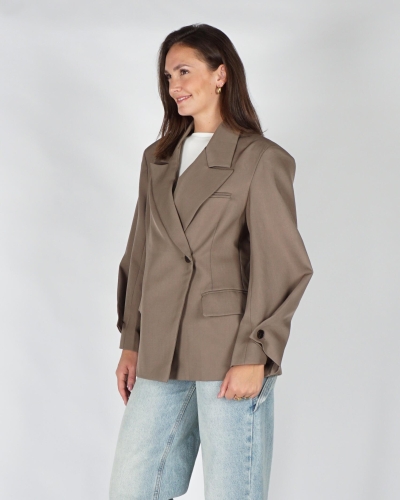 Gossip OVERSIZED BLAZER KNOOPDETAILS Taupe