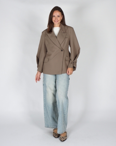 Gossip OVERSIZED BLAZER KNOOPDETAILS Taupe